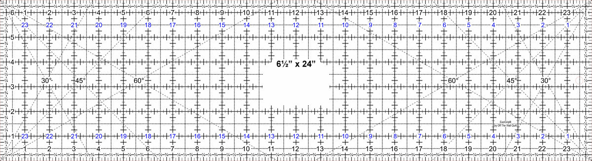 Custom EeziGrip® Rulers — 6½″ × 24″ (Wholesale Sheets)