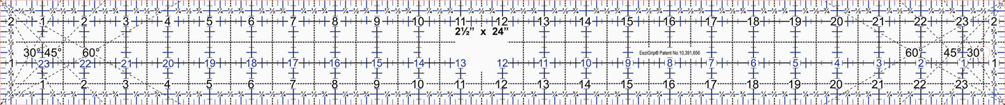 2 1/2"x24" 1/4" thick with EeziGrip