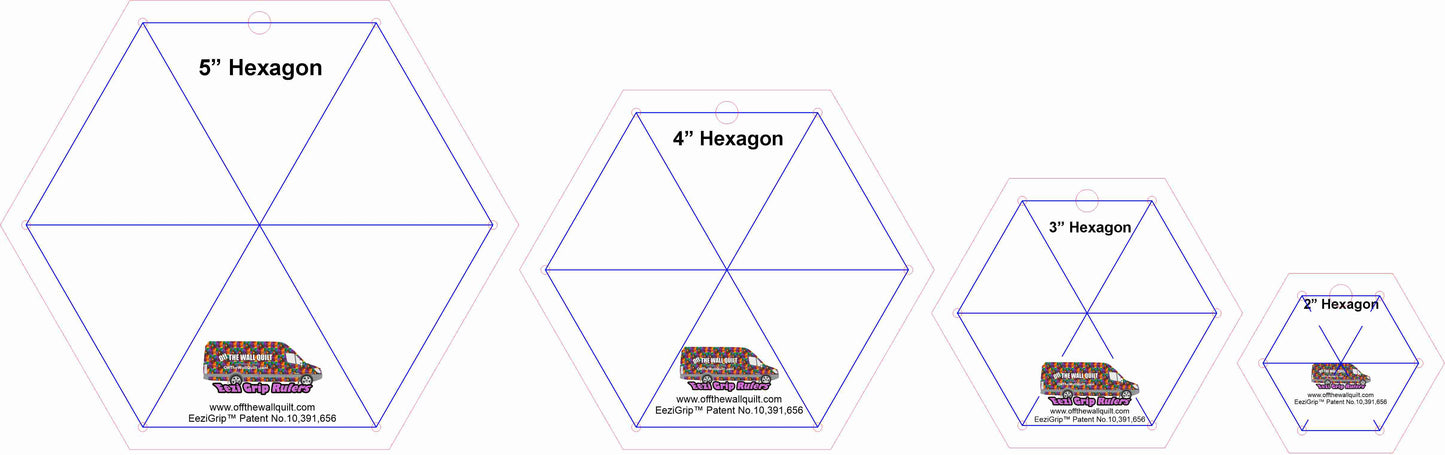Hexagon Small (2", 3", 4", 5") with EeziGrip