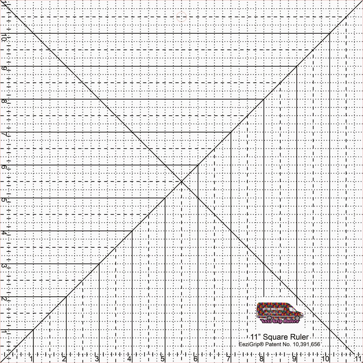 Square Ruler 11" with EeziGrip
