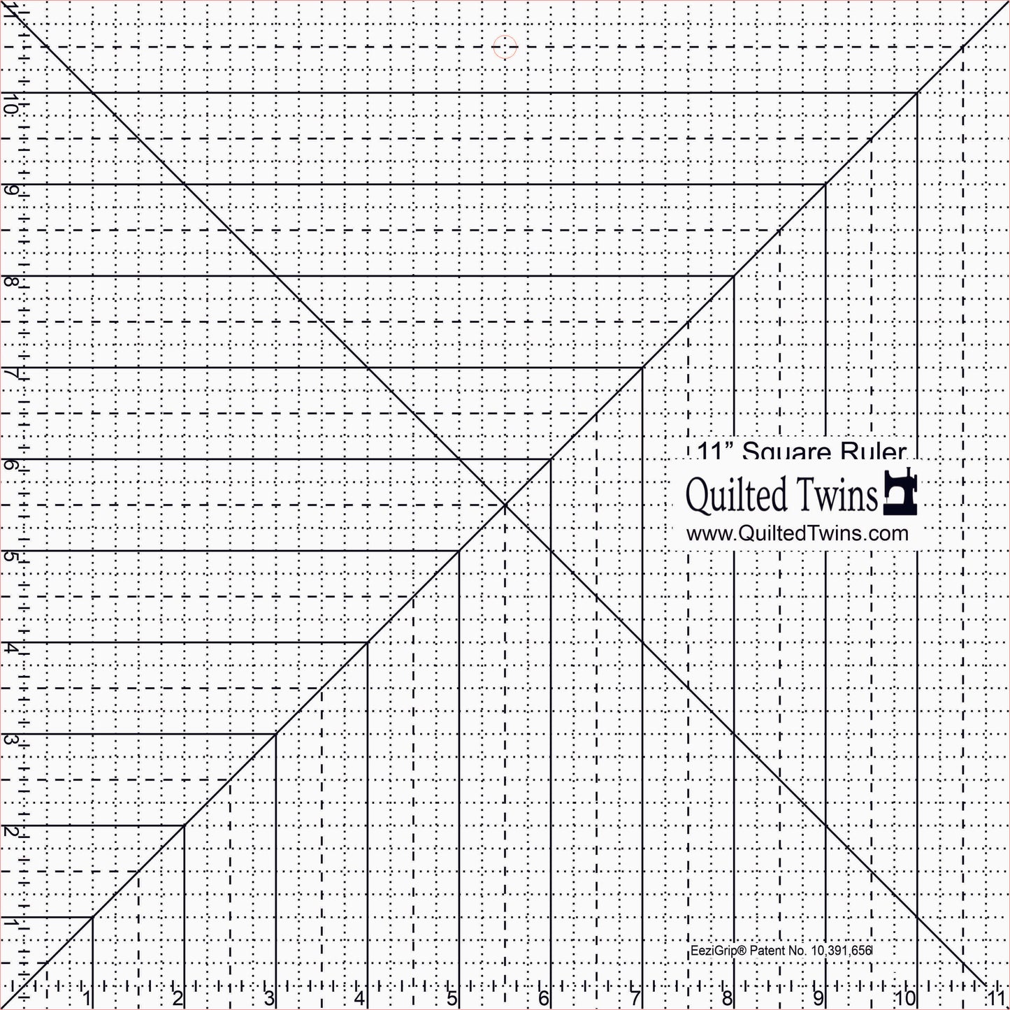 Quilted Twins - 11" Square 1/4" acrylic with EeziGrip
