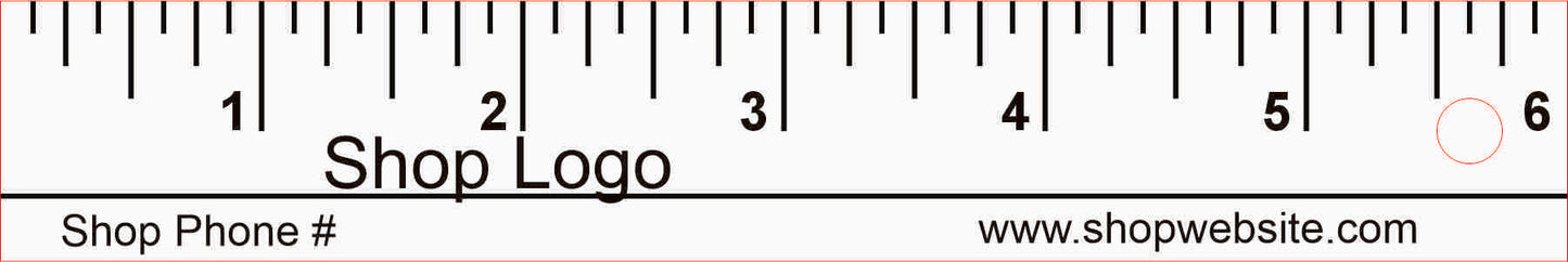 1" x 6" Giveaway Rulers
