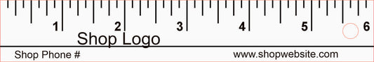 1" x 6" Giveaway Rulers