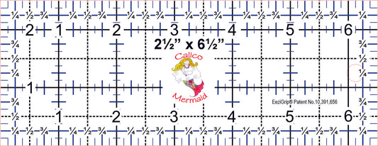 2 1/2" x 6 1/2" Square with EeziGrip