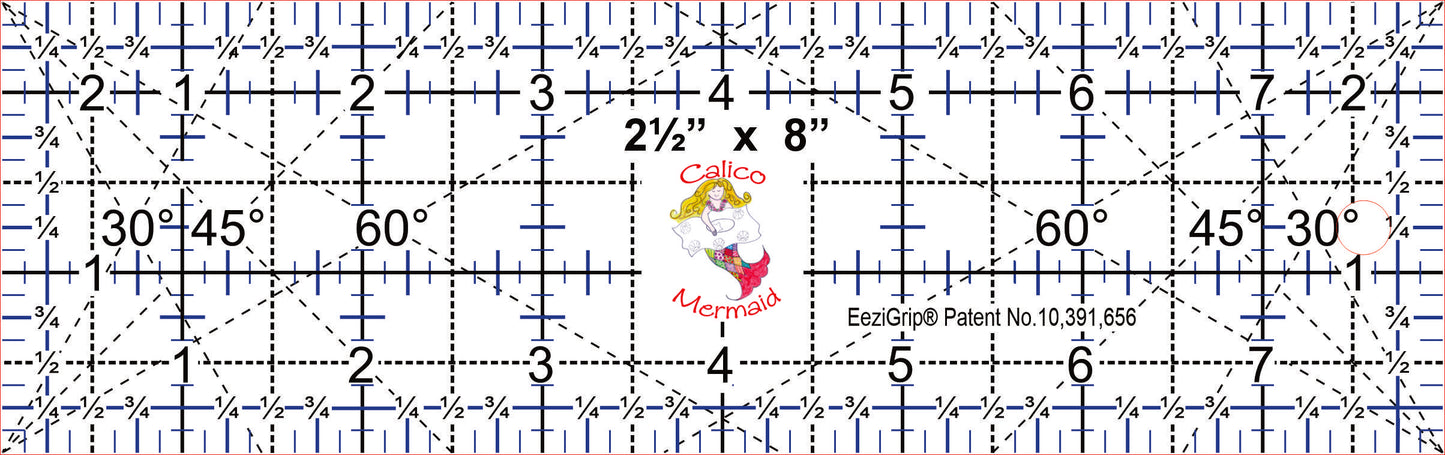 2 1/2" x 8" Square with EeziGrip