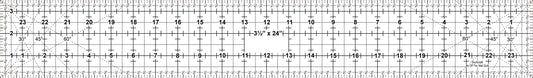 Custom EeziGrip® Rulers — 3½″ × 24″ (Wholesale Sheets)