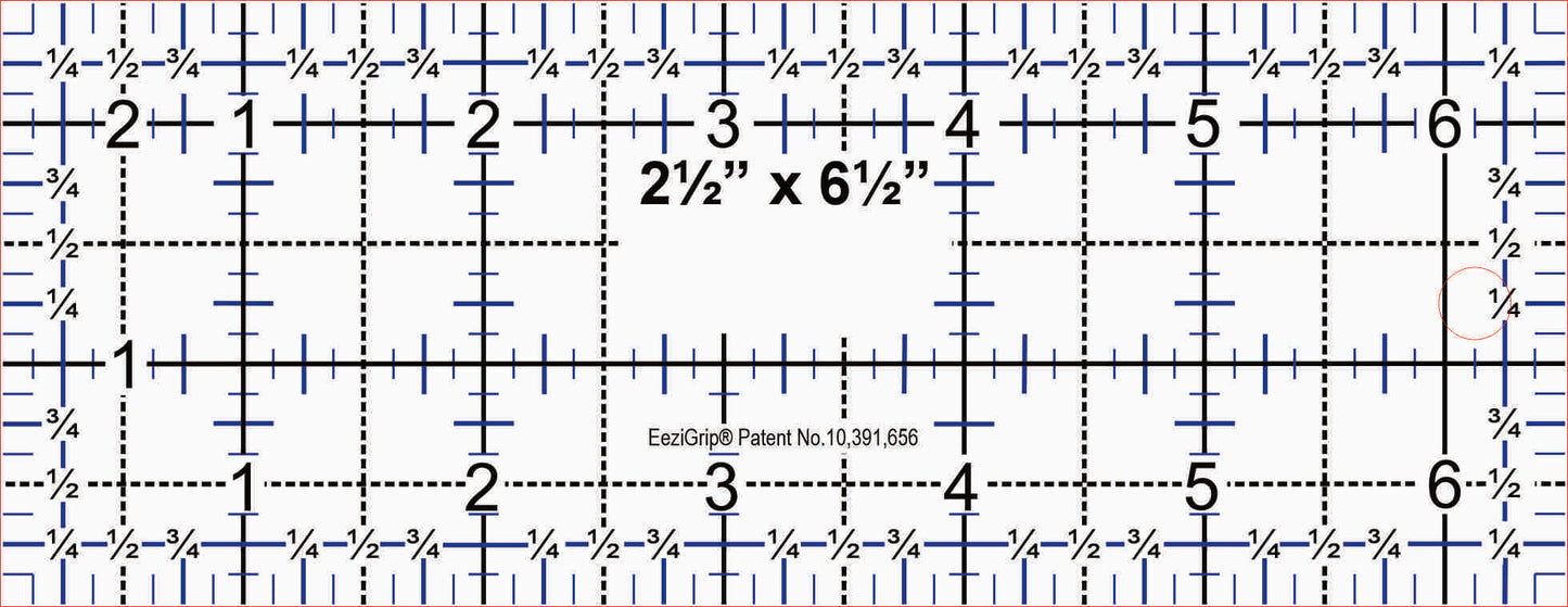 2 1/2"x6 1/2" with EeziGrip