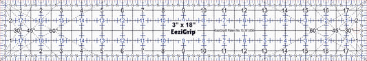 3"x18" Ruler with EeziGrip - Qty 68 - 1 Sheet