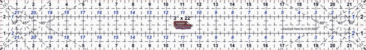 3"x22" Ruler with EeziGrip - Qty 60 - 1 Sheet