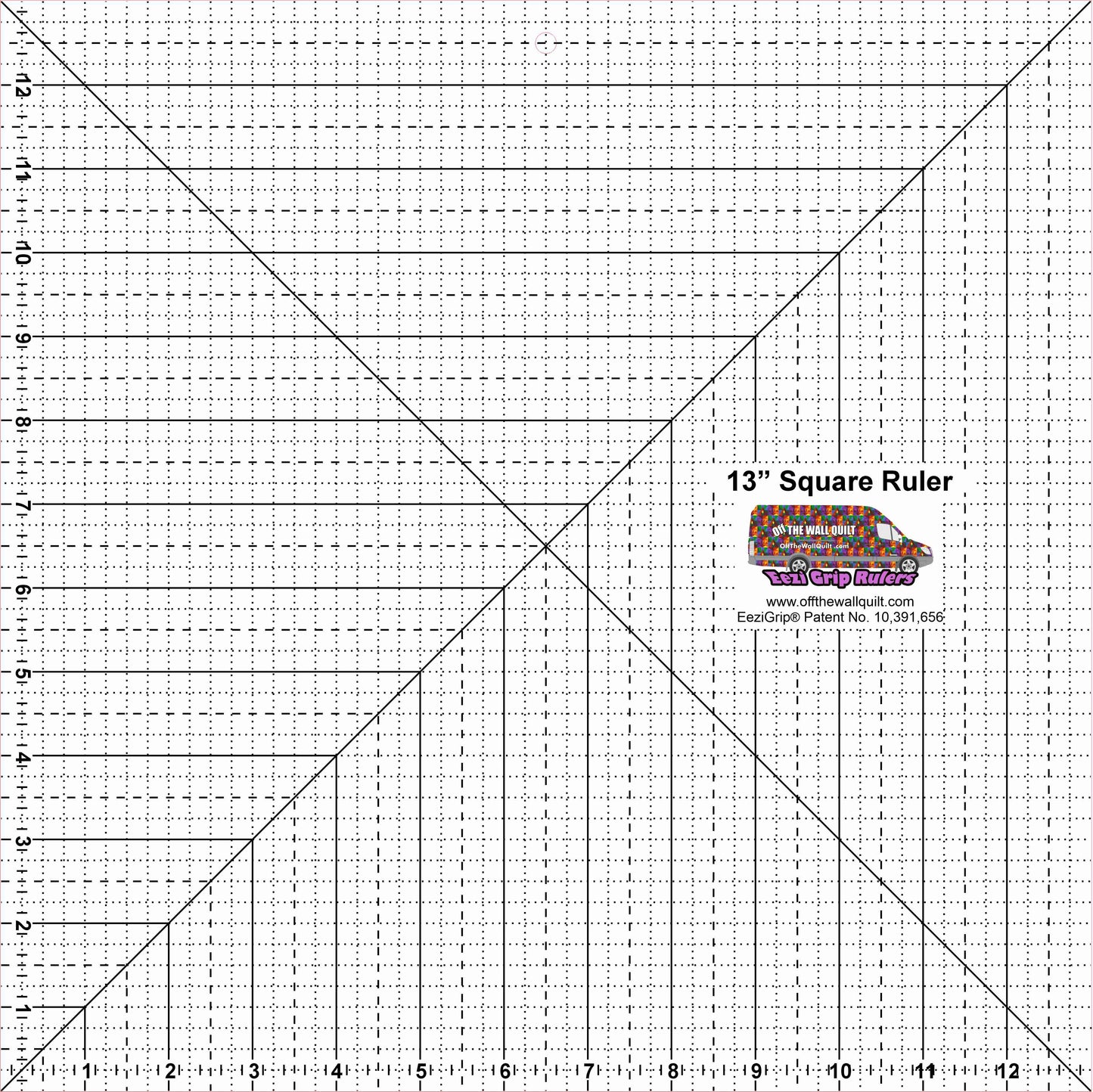 Square Ruler 13" with EeziGrip