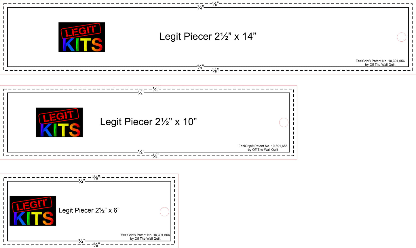 Legit Kits - Legit Piecer 2 1/2" Set (6", 10", & 14")