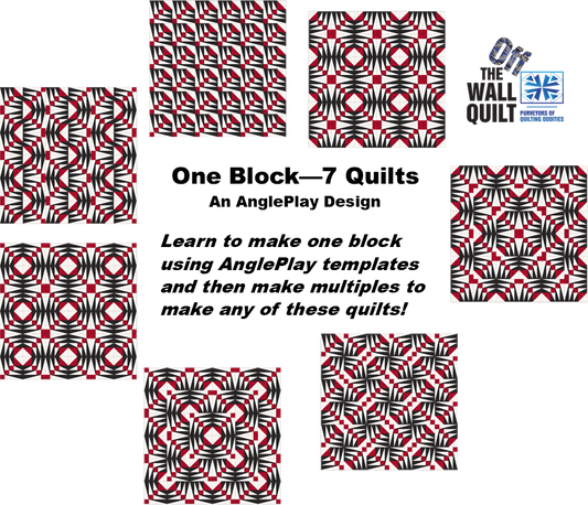 EeziGrip - Kit - One Block - 7 Quilts Templates & Pattern