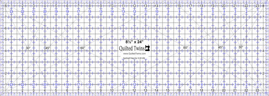 Quilted Twins - 8 1/2" x 24" 1/4" acrylic with EeziGrip